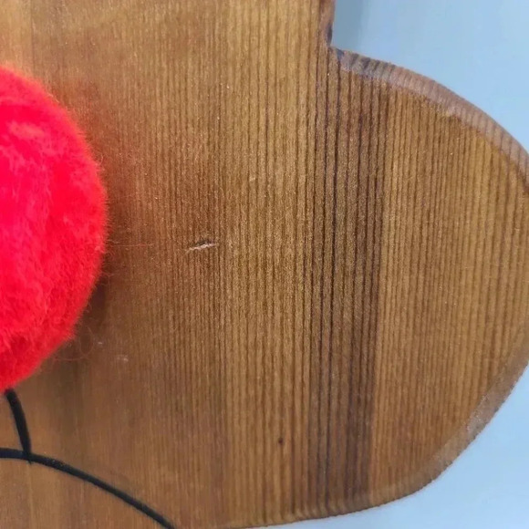 Vintage Handcrafted Wood Christmas Reindeer Rudolph Welcome Sign Rustic Cabincor - Picture 7 of 16